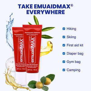 emuaidmax Erste-Hilfe-Salbentuben mit Kräuterelementen und Anwendungsfällen