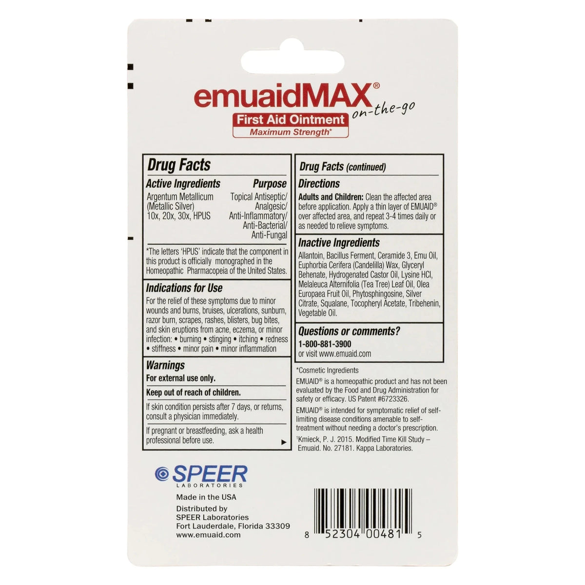 emuaidmax Erste-Hilfe-Salbe Gebrauchsanweisung und Inhaltsstoffe