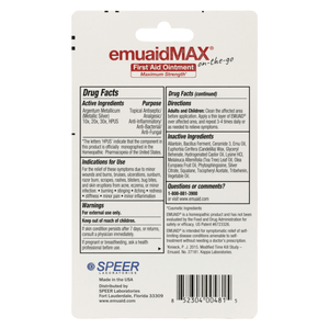 emuaidmax Erste-Hilfe-Salbe Verpackungsrückseite