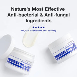 emuaid Erste-Hilfe-Salbentöpfchen und Cremeprobe