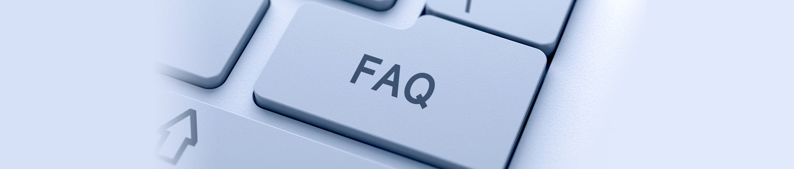 keyboard button marked faq