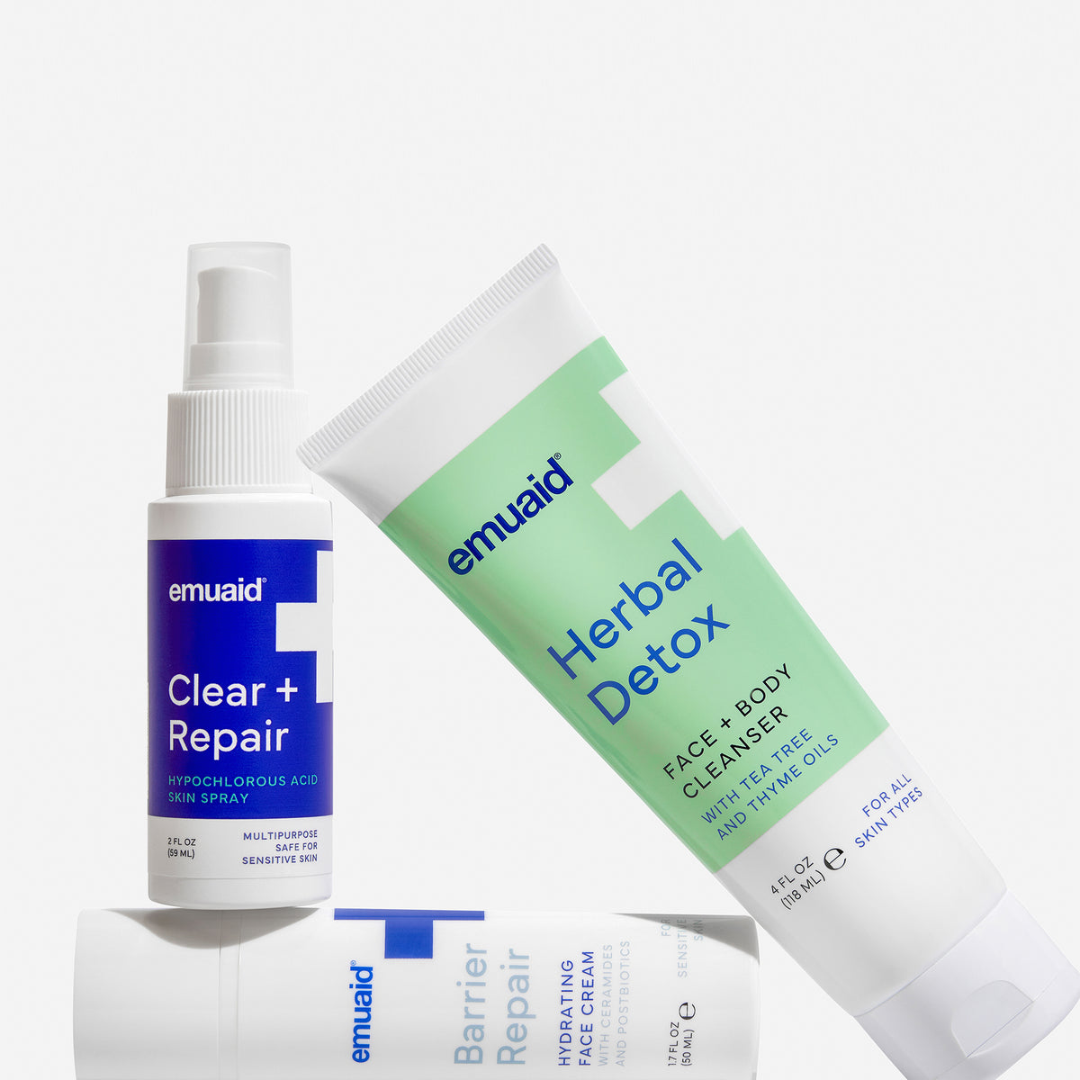 emuaid Hautpflegeprodukte Clear and Repair Spray Herbal Detox Cleanser Barrier Repair Cream
