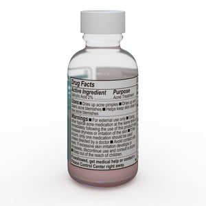 Flasche Salicylsäure zur Aknebehandlung