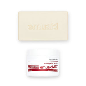 emuaid max Erste-Hilfe-Salbe und Seifenstück
