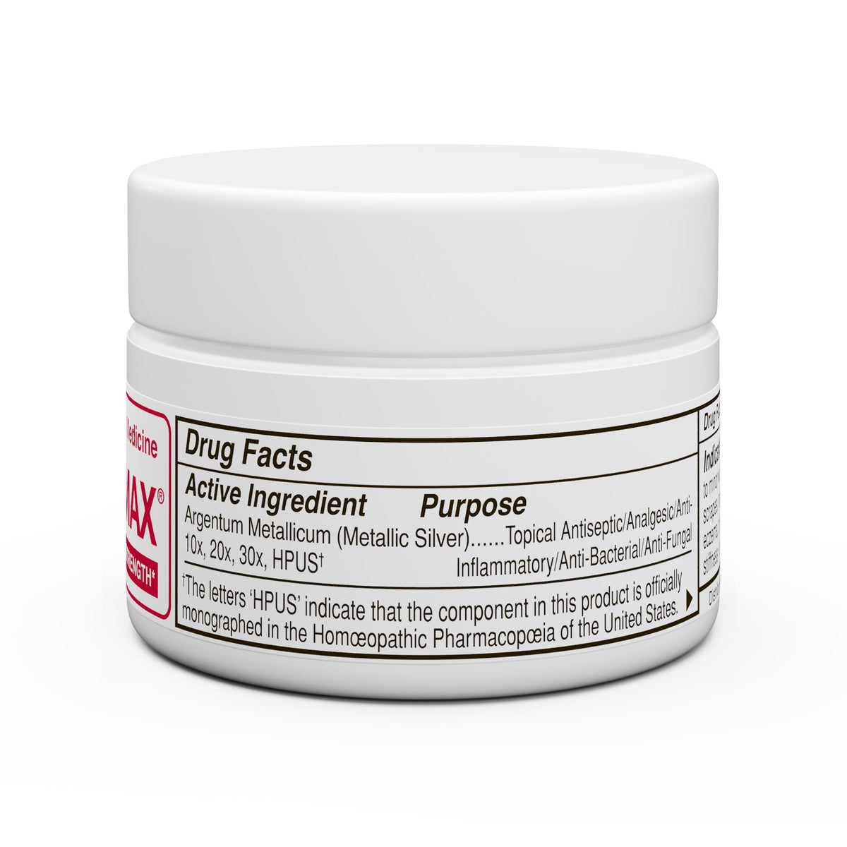 Etikett einer homöopathischen Salbe mit Angaben zum Arzneimittel