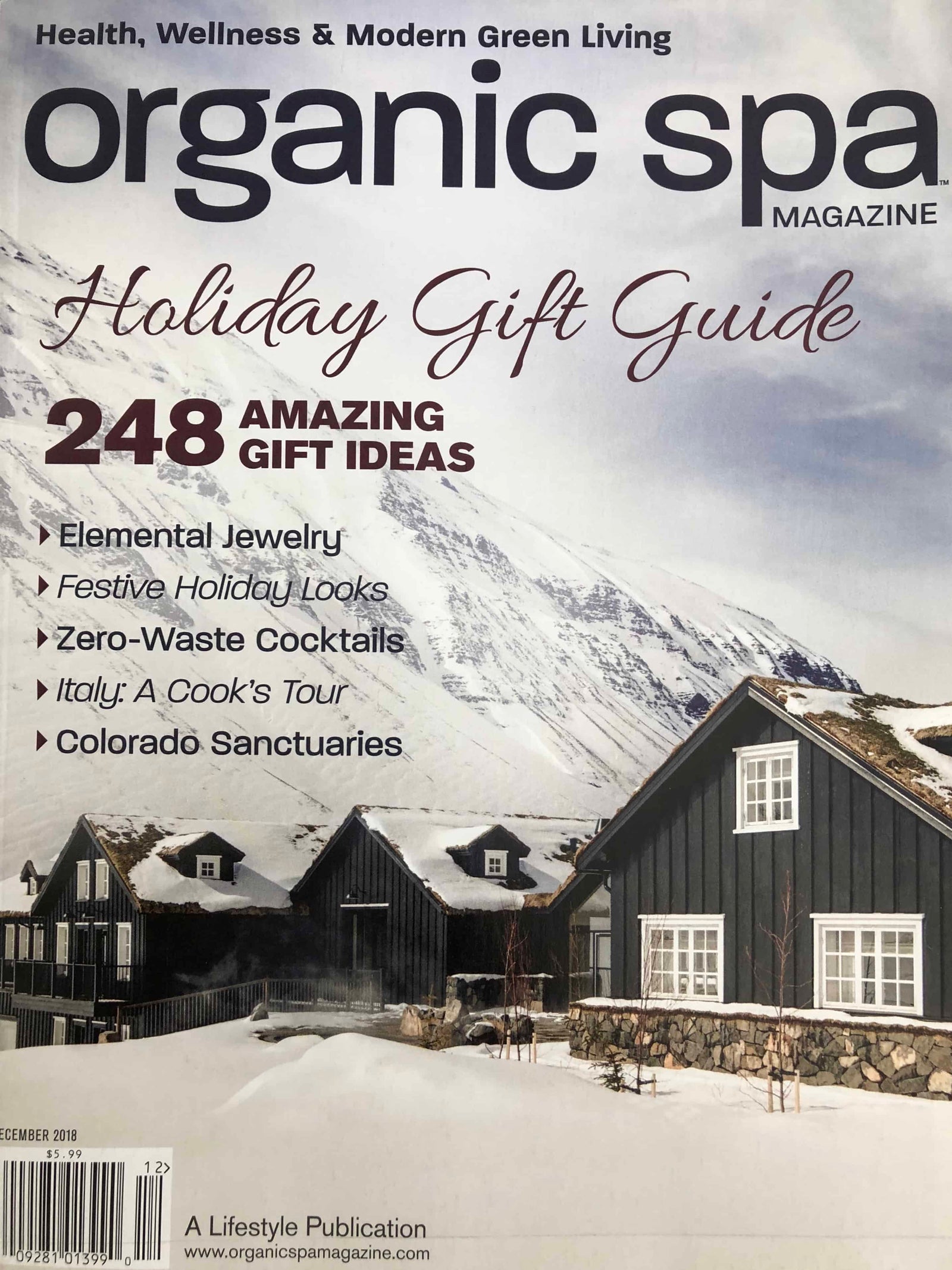 Dies ist ein Bild von einem Organic Spa Holiday Cover.