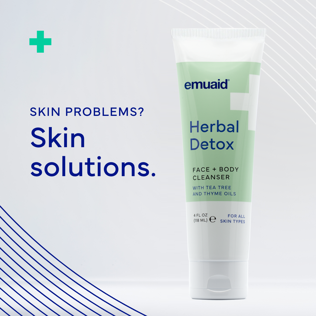 Kräuter-Detox-Reinigungsmittel für Gesicht und Körper mit Teebaum- und Thymianöl