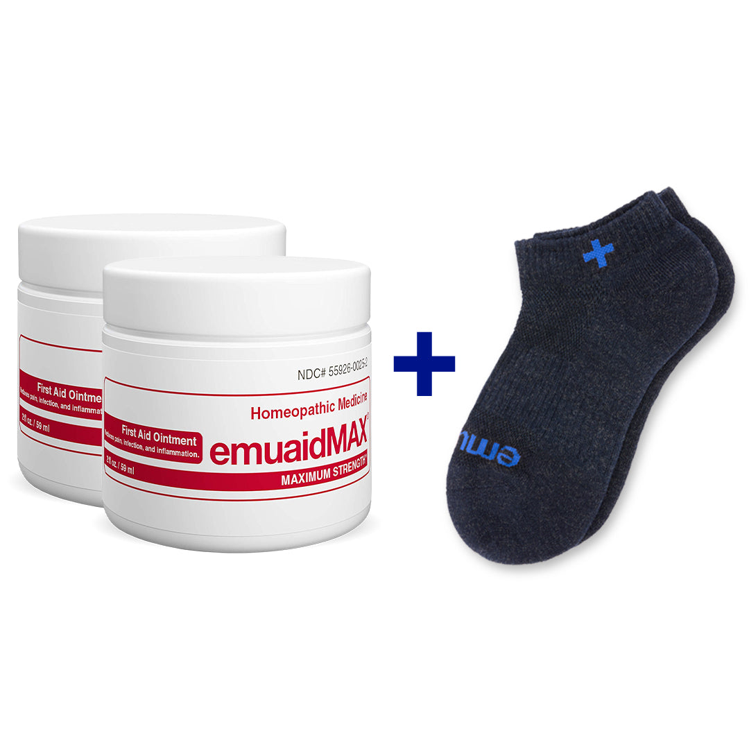 emuaidmax Salbe und Socken Kombi