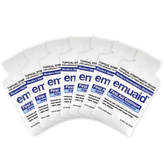 Dies ist eine Abbildung der EMUAID® Regular First Aid Ointment 30 Days Travel Pack.