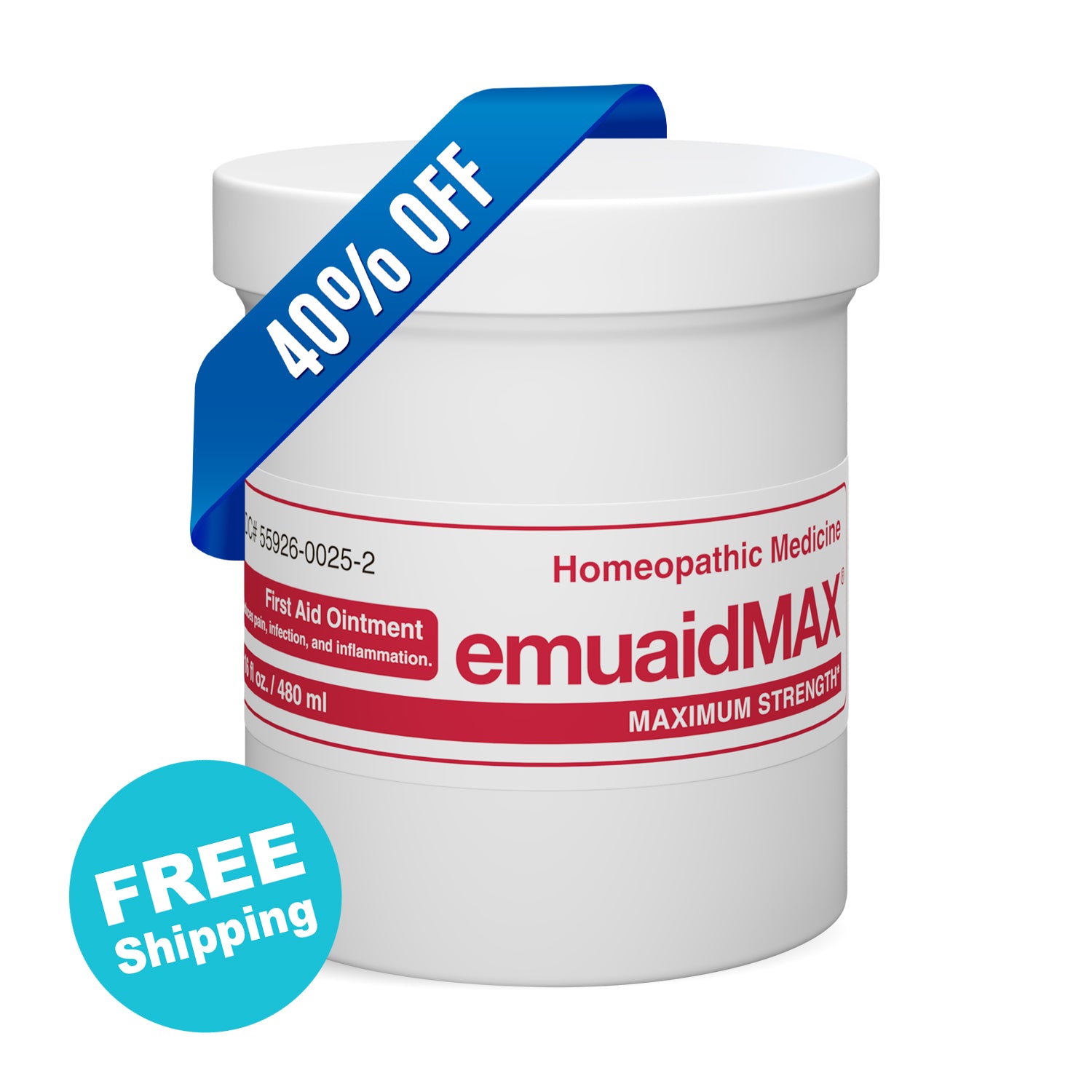 EMUAIDMAX® Erste-Hilfe-Salbe 16oz 40% OFF + FREE Shipping