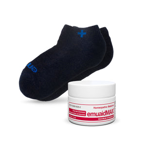 EMUAIDMAX® Erste-Hilfe-Salbe 0,5oz und Ionic Silver Socks Bundle